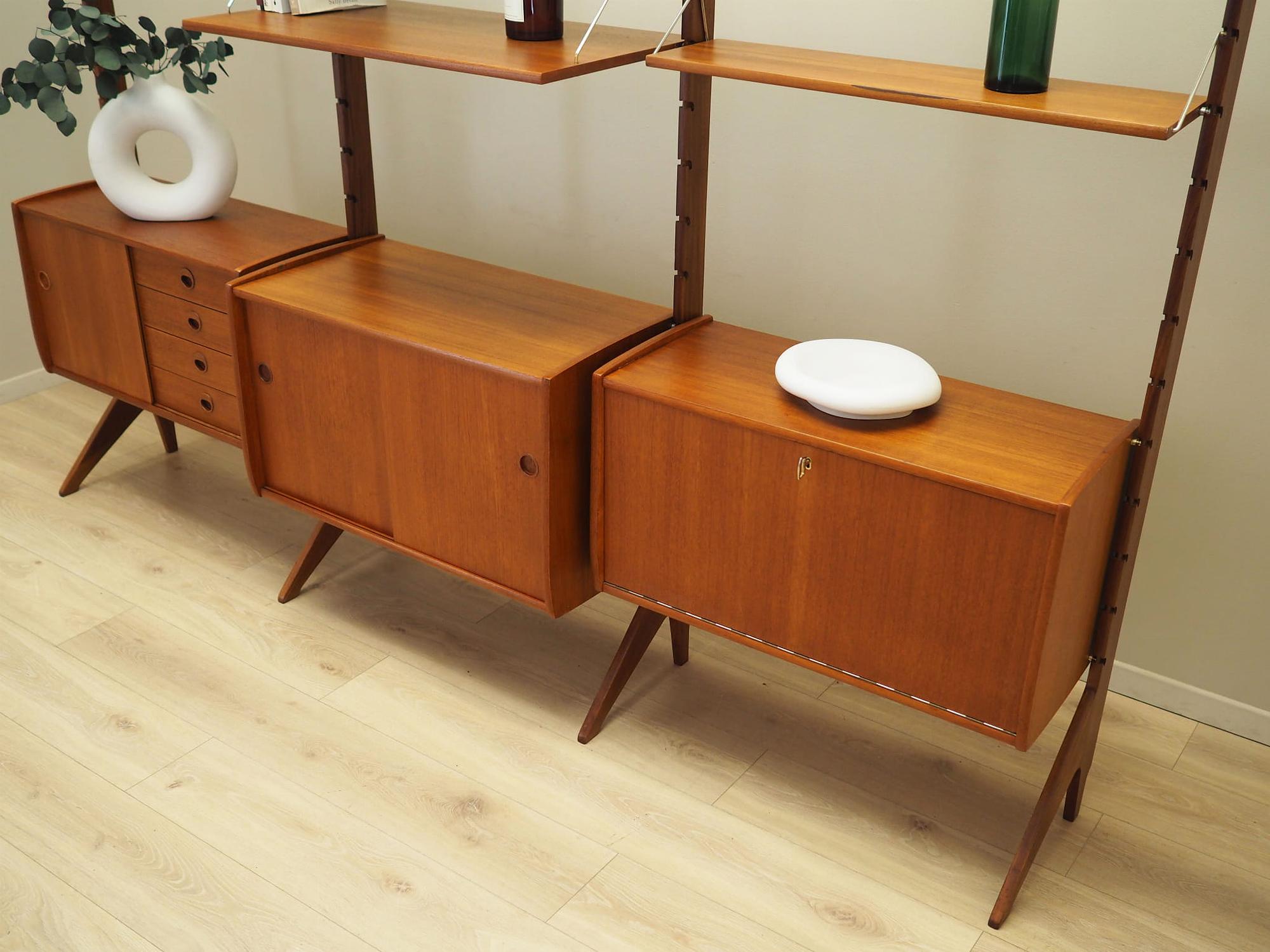 Ergo Regal-System Teakholz 1960er Jahre 4