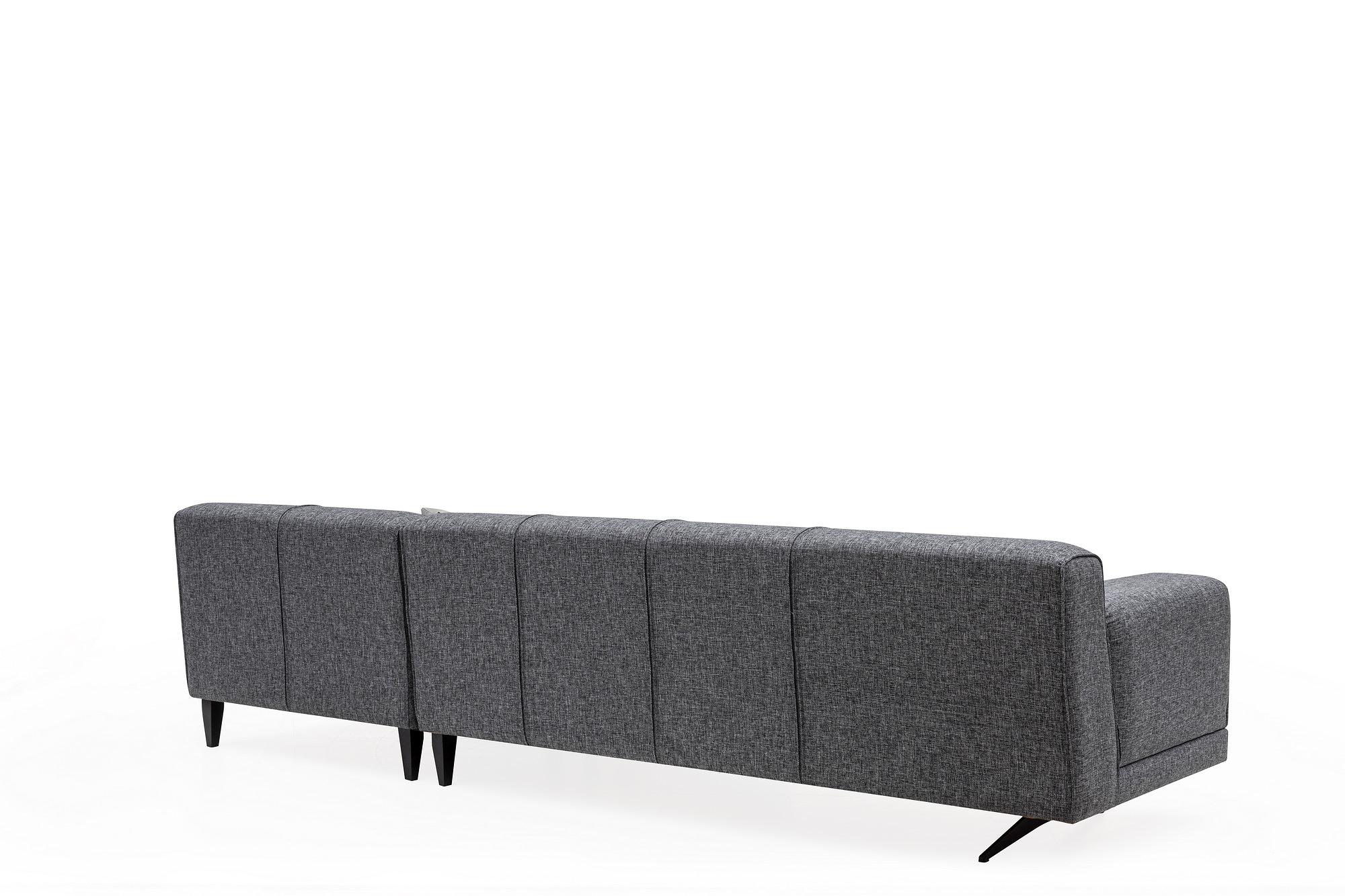 Jivago Ecksofa Rechts Grau 5