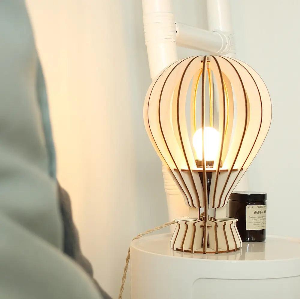 Archimède Baladeuse Tischlampe Holz 8