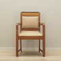 Vintage Armchair Oak Velvet Brown 1950s 1
