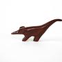 Animal figure teak wood 1970s 3