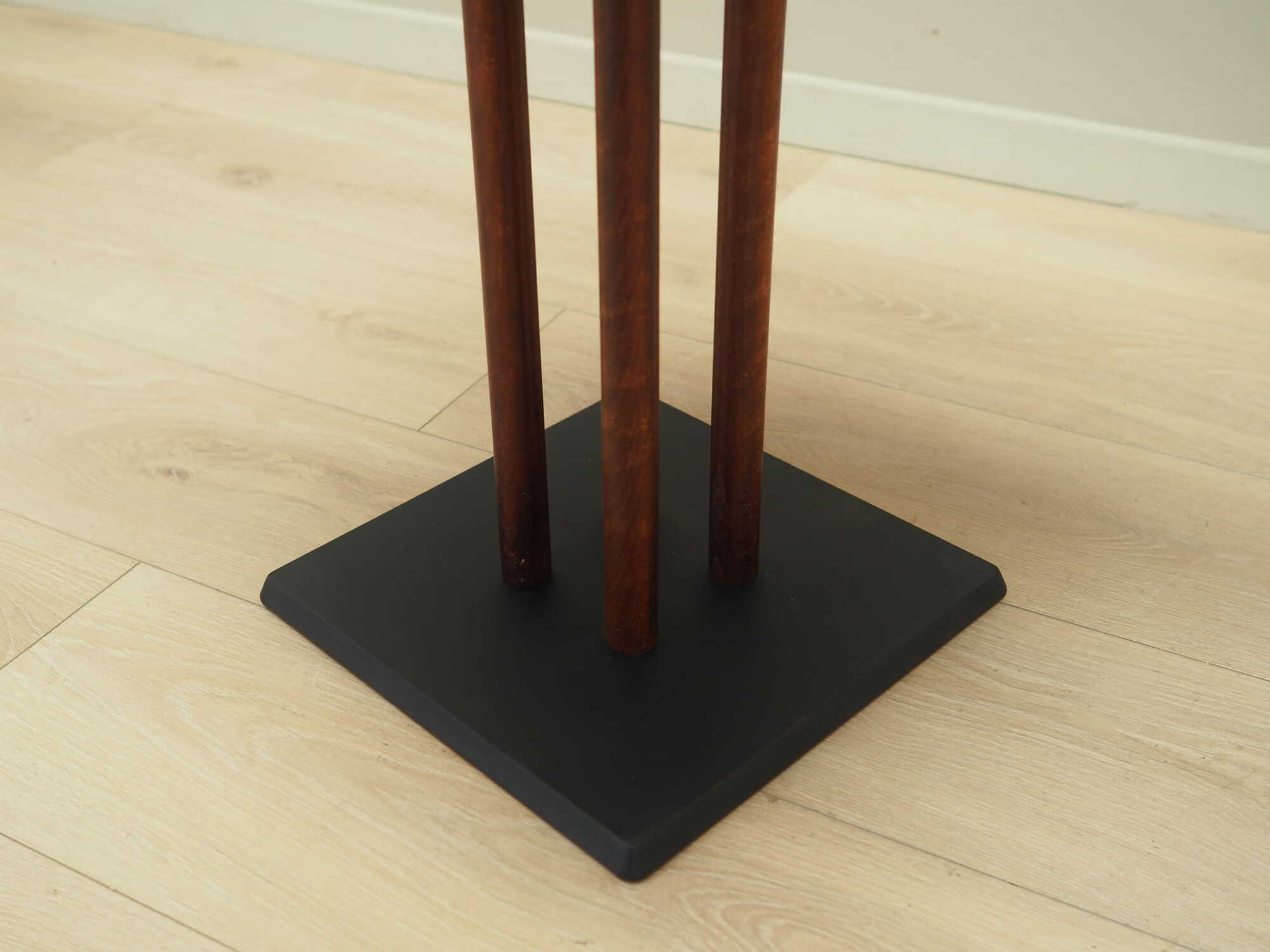 Vintage coffee table wood brown black 1980s 5