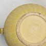 Vintage Bodenvase Keramik Gelb 1950er 3