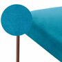 Cube Esszimmerstuhl Samt Ozeanblau Kupfer 3