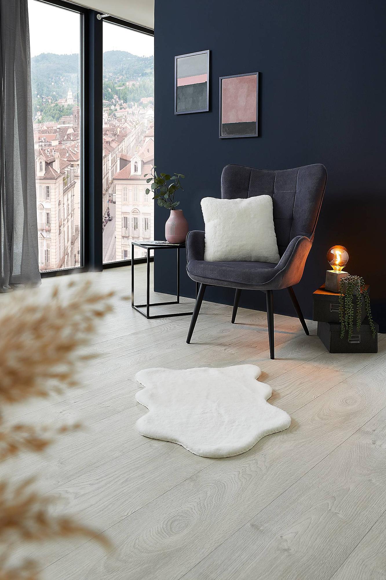 2x Decorative rug "Coste" White 3