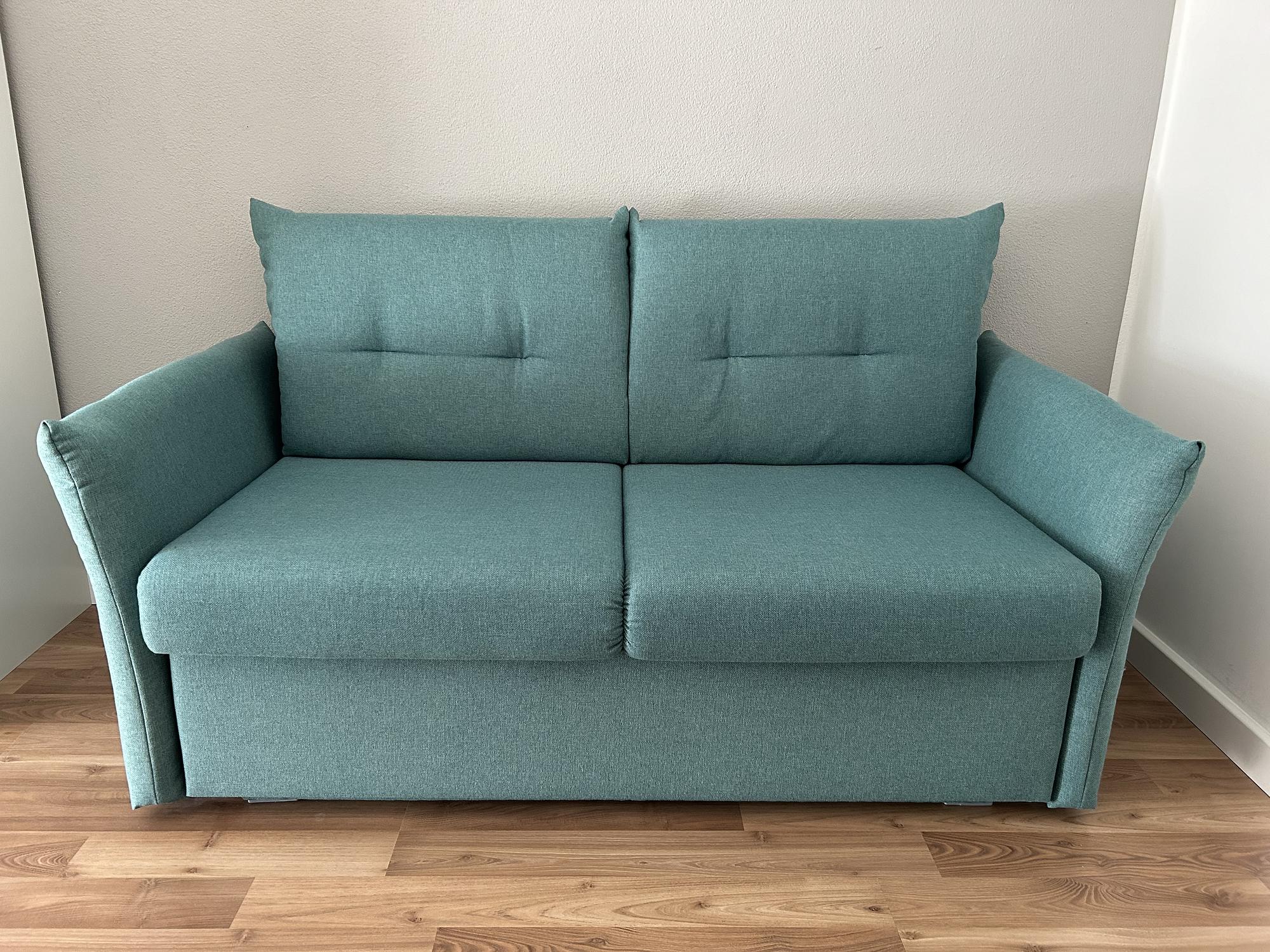 Aufklappbares Sofa Türkis 0