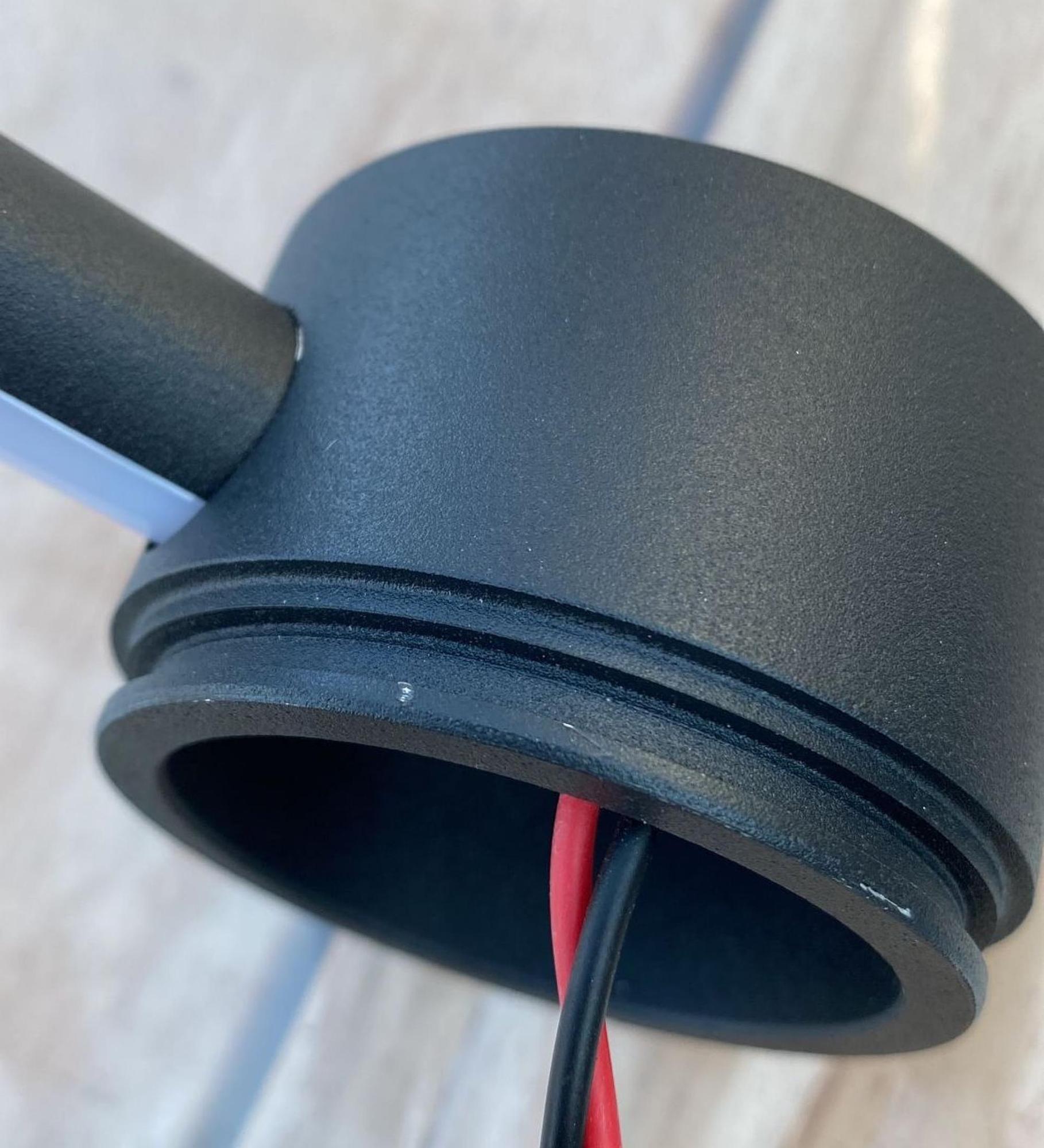 Minimalistische LED Wandleuchte PERSEIS Klein Schwarz 8