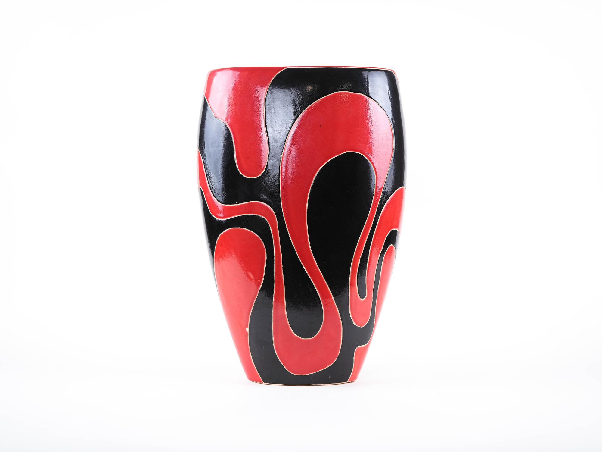 Ceramic vase 1970s 1