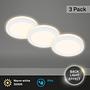3x LED recessed spotlight Sleek White 4