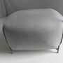 Mochi Pouf Textile Metal Gray 3