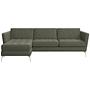 Osaka Sofa Chaise Longue Right Avellino Fabric 3252 Green 0