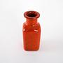 Keramikvase Rot 1960er Jahre 5