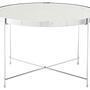 Allure Runder Beistelltisch Spiegelglas Silber 1