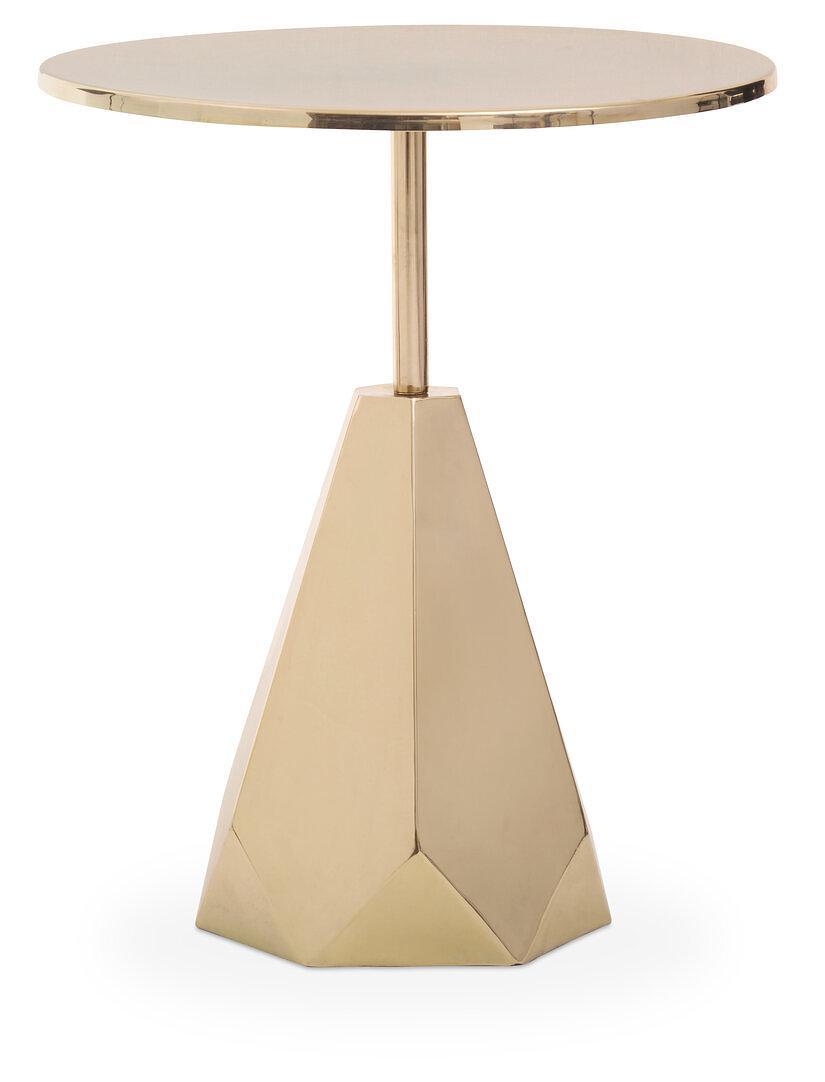 Amira Shiny Side Table Gold 0