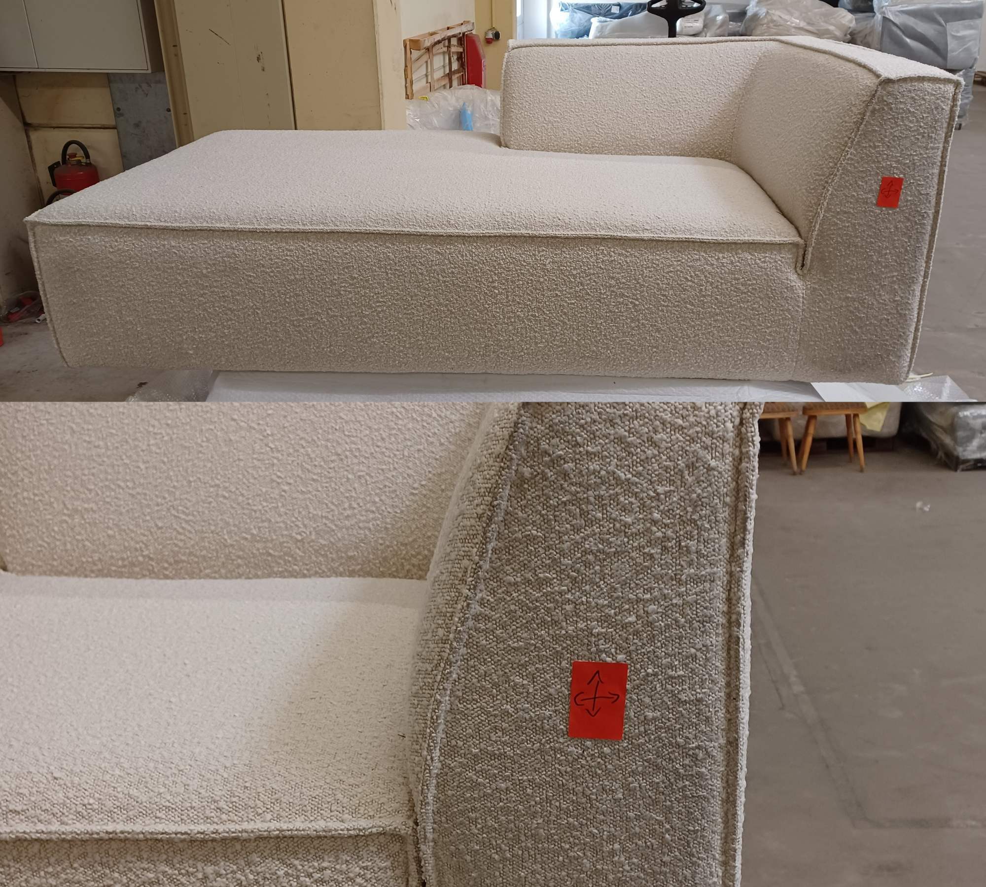 Dane Récamiere Links Bouclé Maya Creme 7