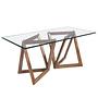 Dining table Glass Brown 1