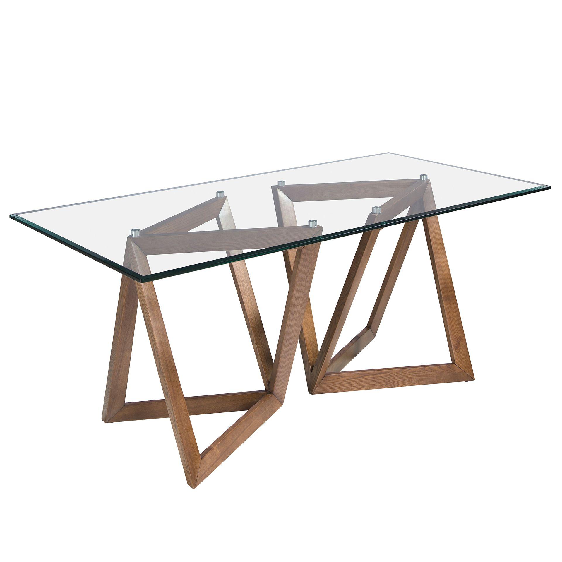 Dining table Glass Brown 1