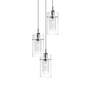 Pendant lamp Duo II Clear glass / Steel 3-light 0