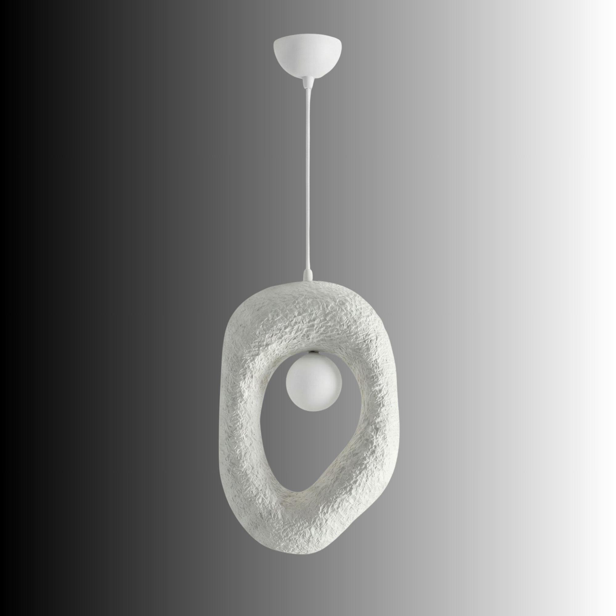 Zoga-Nua Lampada a sospensione Bianco 6