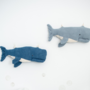 2x Beluga Whale Plush Toy Cotton Blue 0