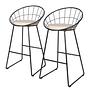 2x Barstuhl Ceza Beige Schwarz 0