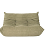 Set lounge Togo da 5 pezzi in velluto a coste verde salvia 3