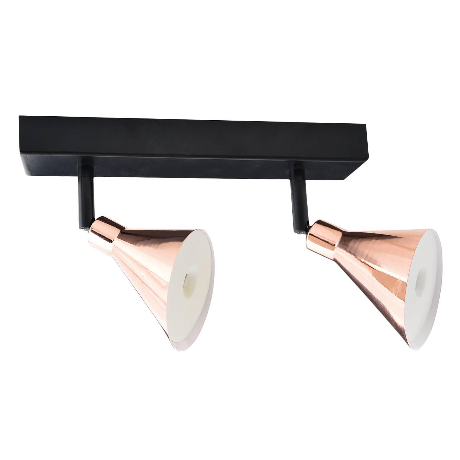 Cooper LED-Deckenleuchte 2-Flammig Schwarz 0