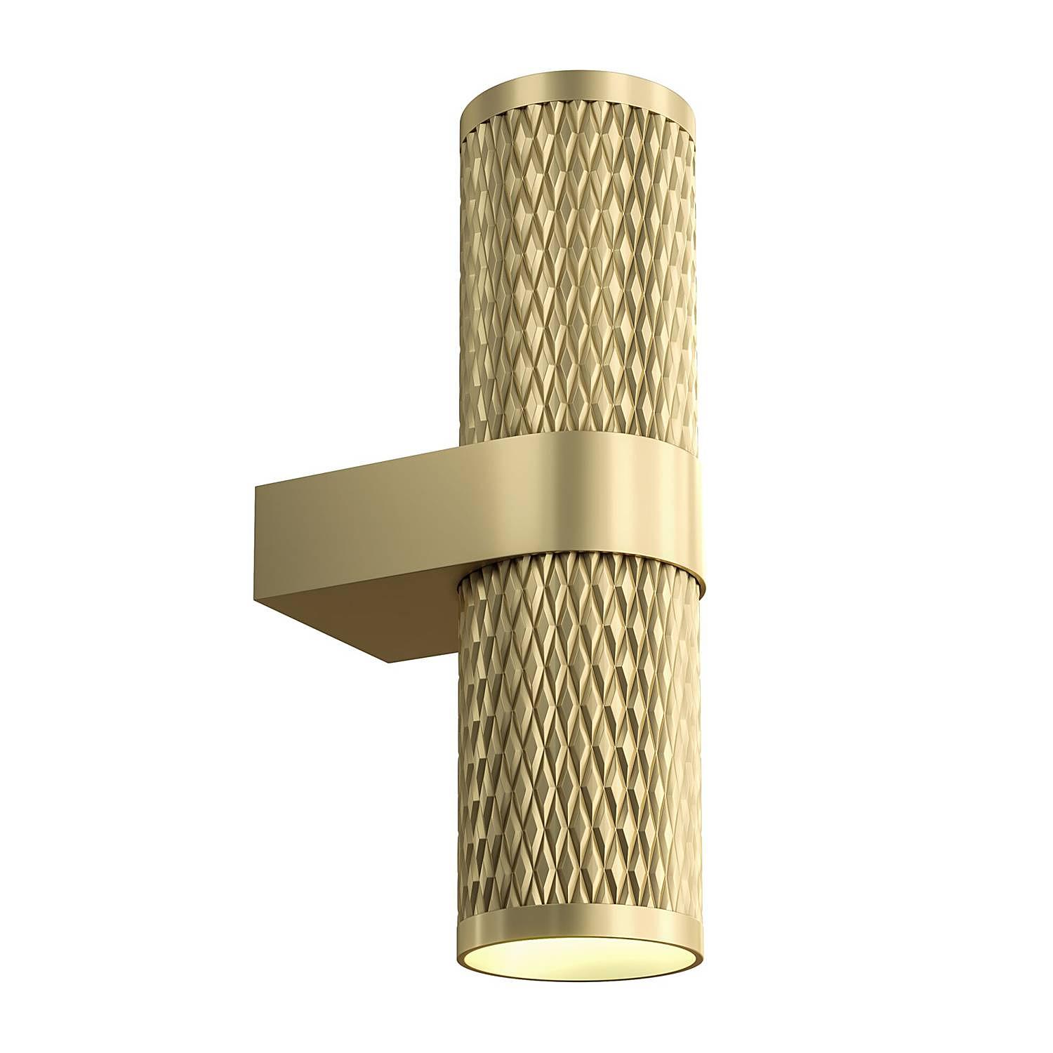 Wandleuchte Focusdesign Aluminium 2-flammig Gold 4