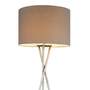 Stehlampe 1-flammig Metall Lichtgrau 1