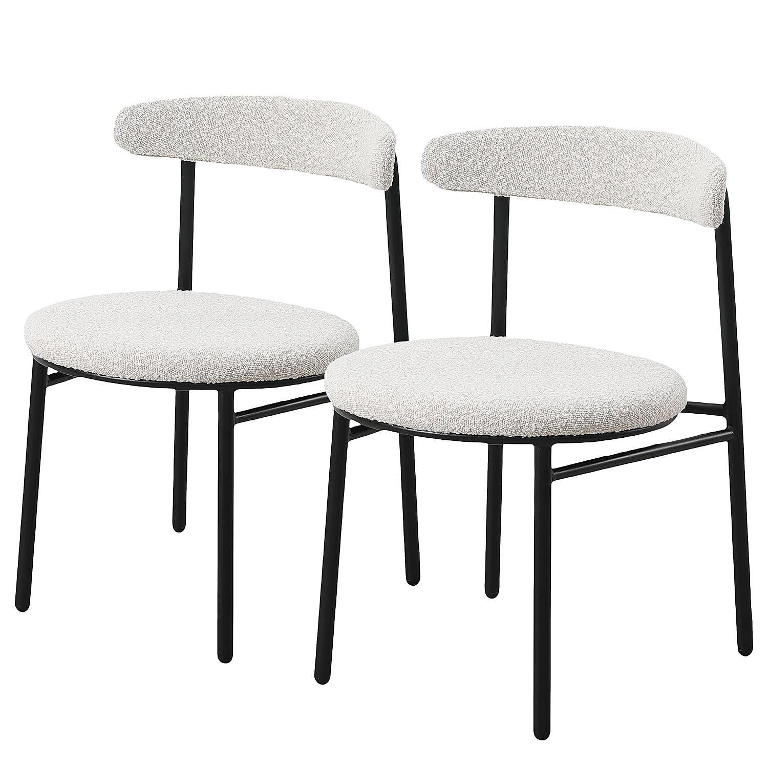 Esszimmerstühle Strator 2er Set Weiß 1