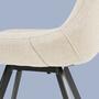 2x Esszimmerstuhl Webstoff Beige 5