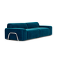 Gloria Sofa 3-Sitzer Velour Lux Petro 1