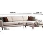 Mayorka Corner Sofa Right Beige 6