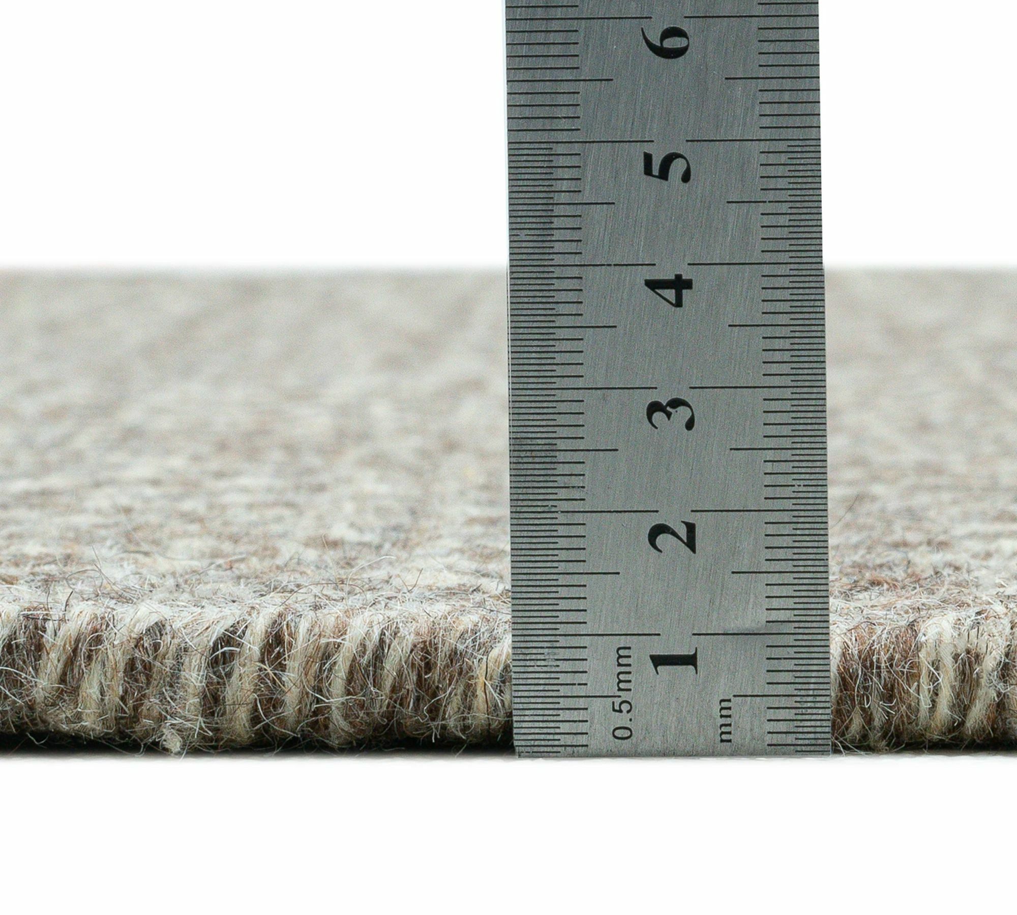 Wollteppich Schurwolle Natur 130 cm x 190 cm 6