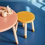Dots Kinderhocker Eschenholz Senfgelb 0