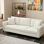 Lima Sofa 3-Sitzer Creme mit schwarzen Beinen 1