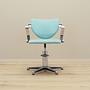 Barber chair Leather Blue 1980s 1