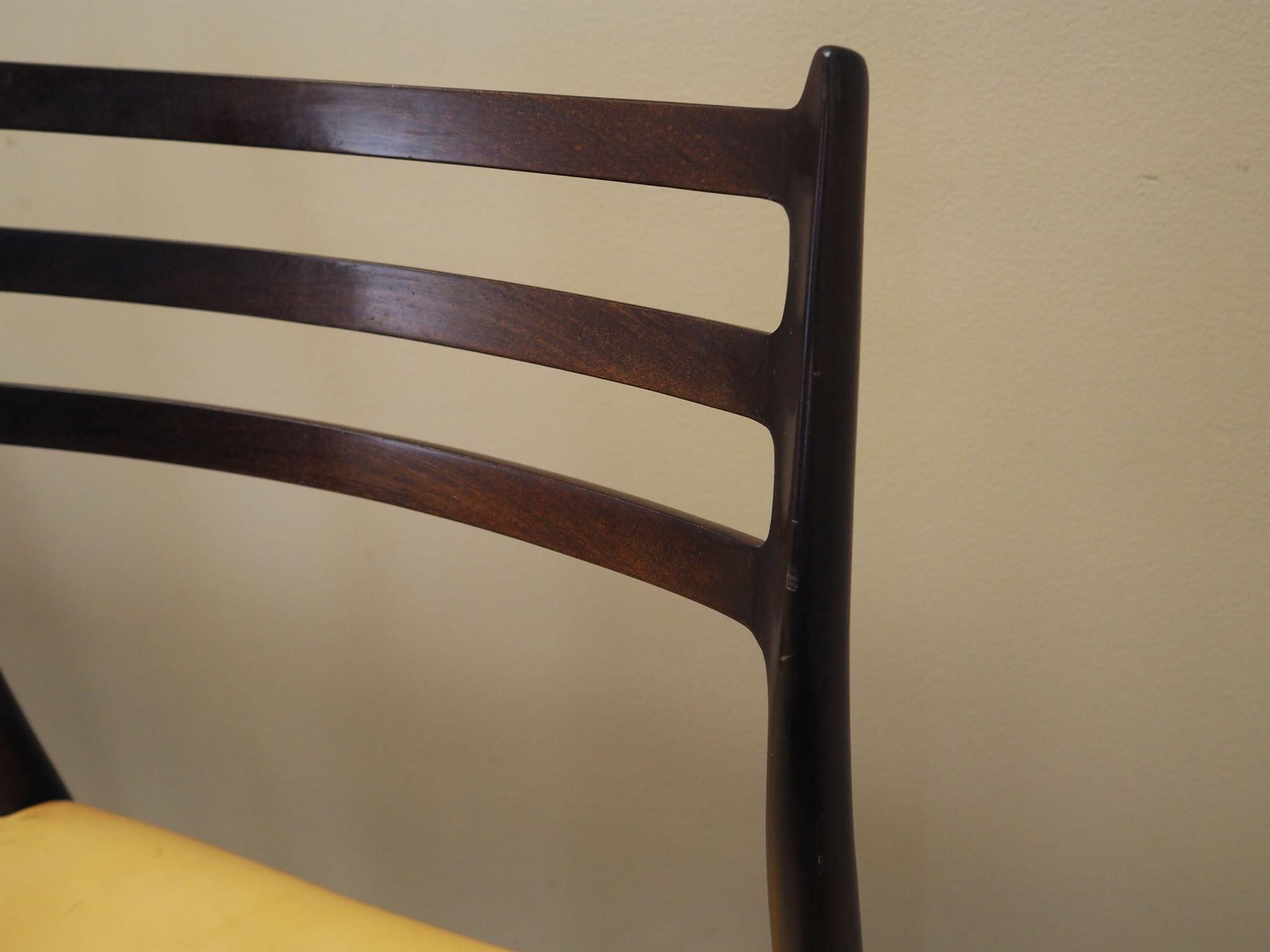 Sechser-Set Mahogany Stühle 1960 Jahre 8