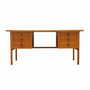 Vintage Desk Ash Wood Brown 1960s 0