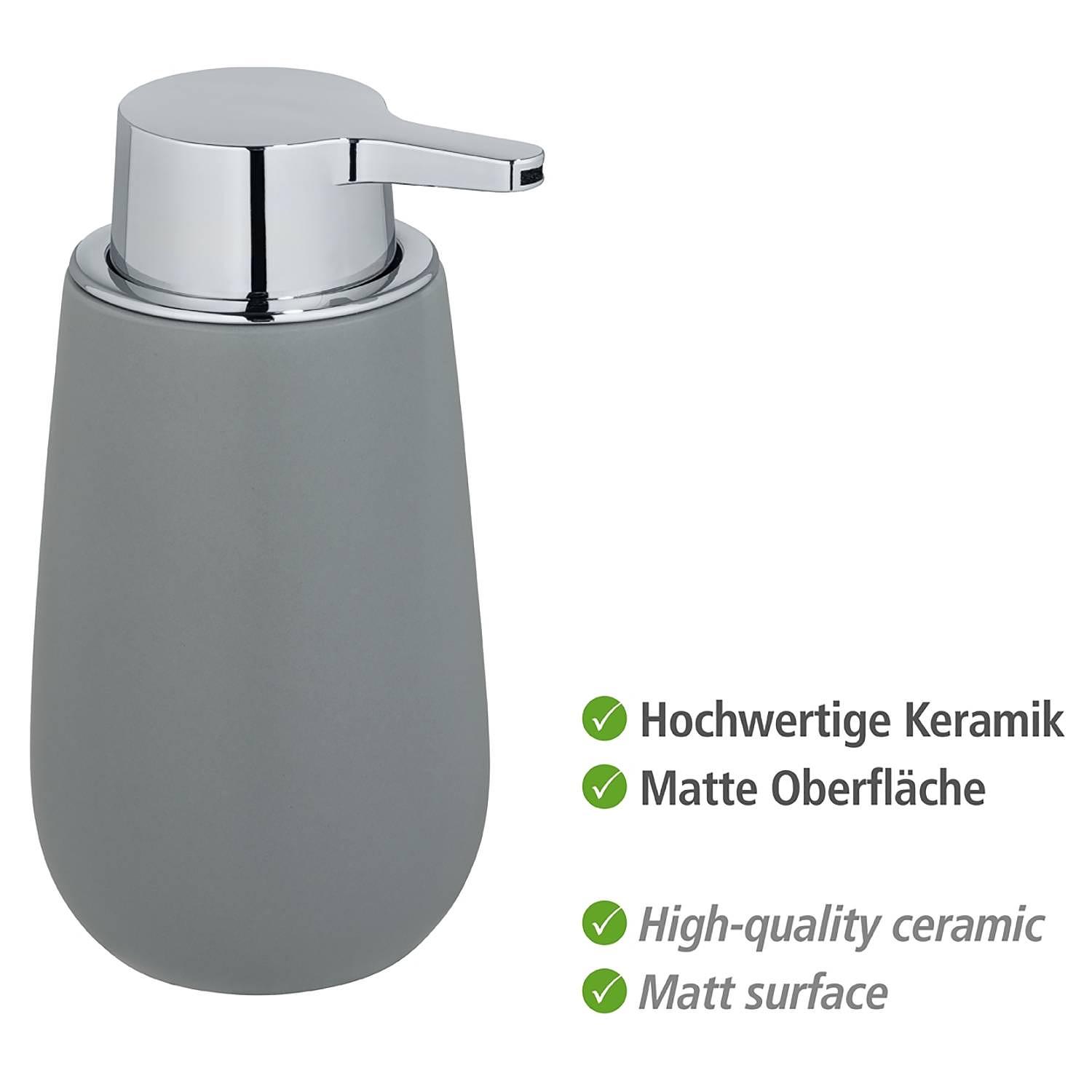 Seifenspender Badi Keramik Grau 3