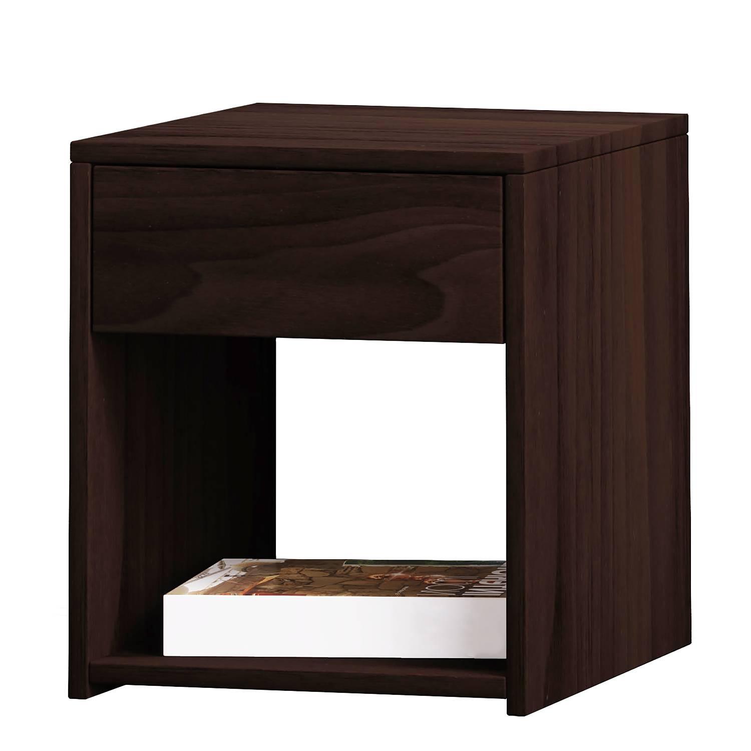 Sledo Beistelltisch Kastanienbraun Walnuss Dekor 1