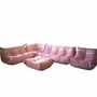 Togo Lounge Set 5-piece Velvet Pearl Pink 0