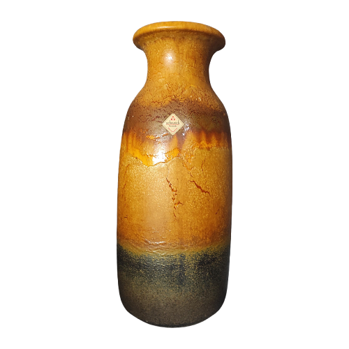 Vintage Vase Ceramic Brown Black 0