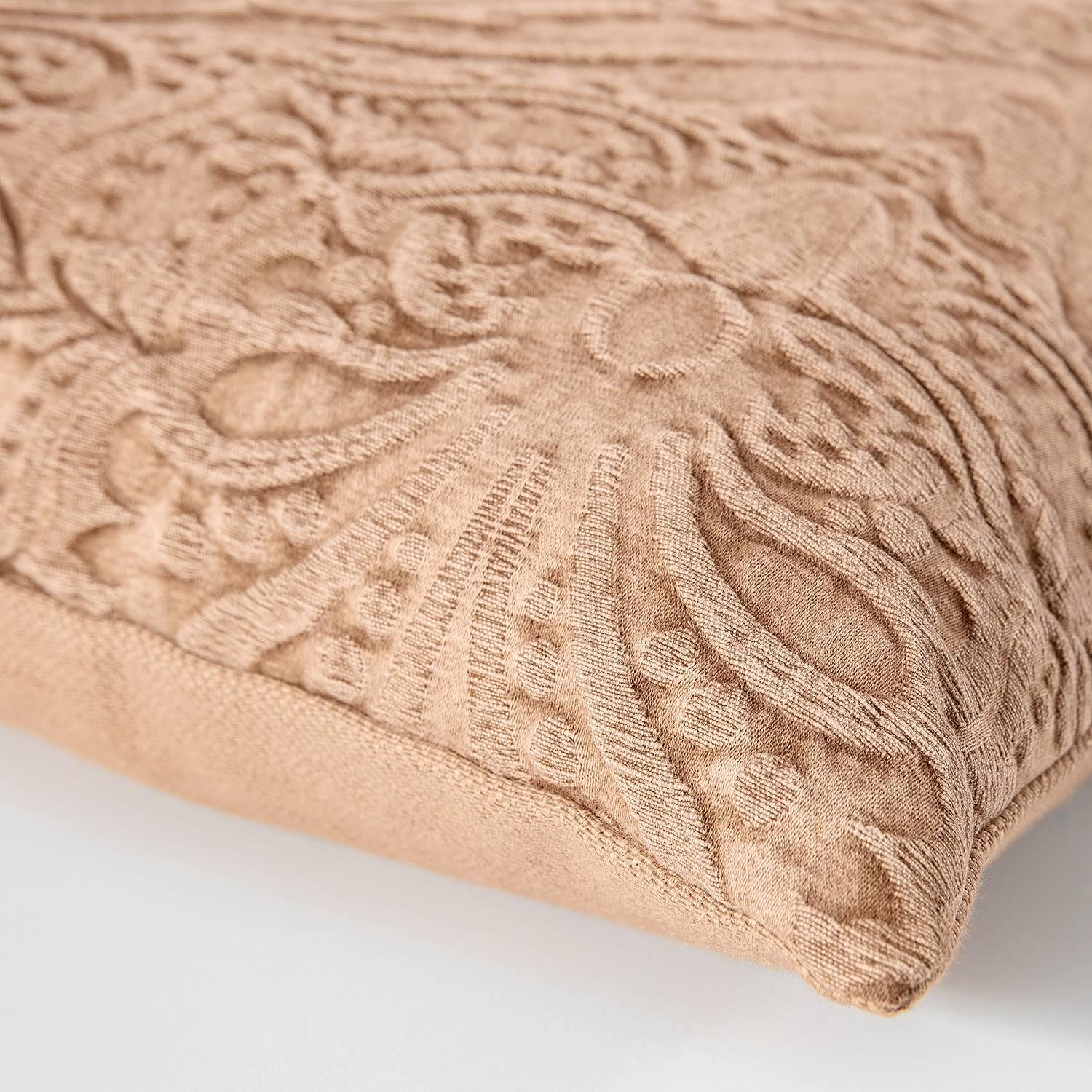 Pillowcase Levelin Jacquard Caramel 60 x 60 cm 4