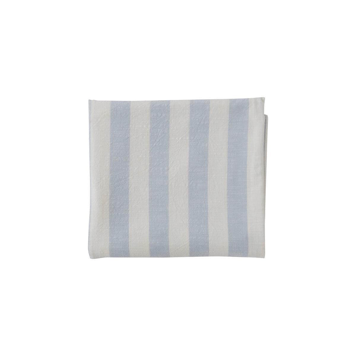 Tablecloth Organic Cotton Blue Striped 260x140 cm 0