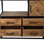 Verona Wandregal Mangoholz Metall 2