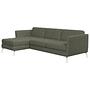Osaka Sofa Récamiere Rechts Avellino-Stoff 3252 Grün 1