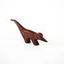 Animal figure teak wood 1970s 5