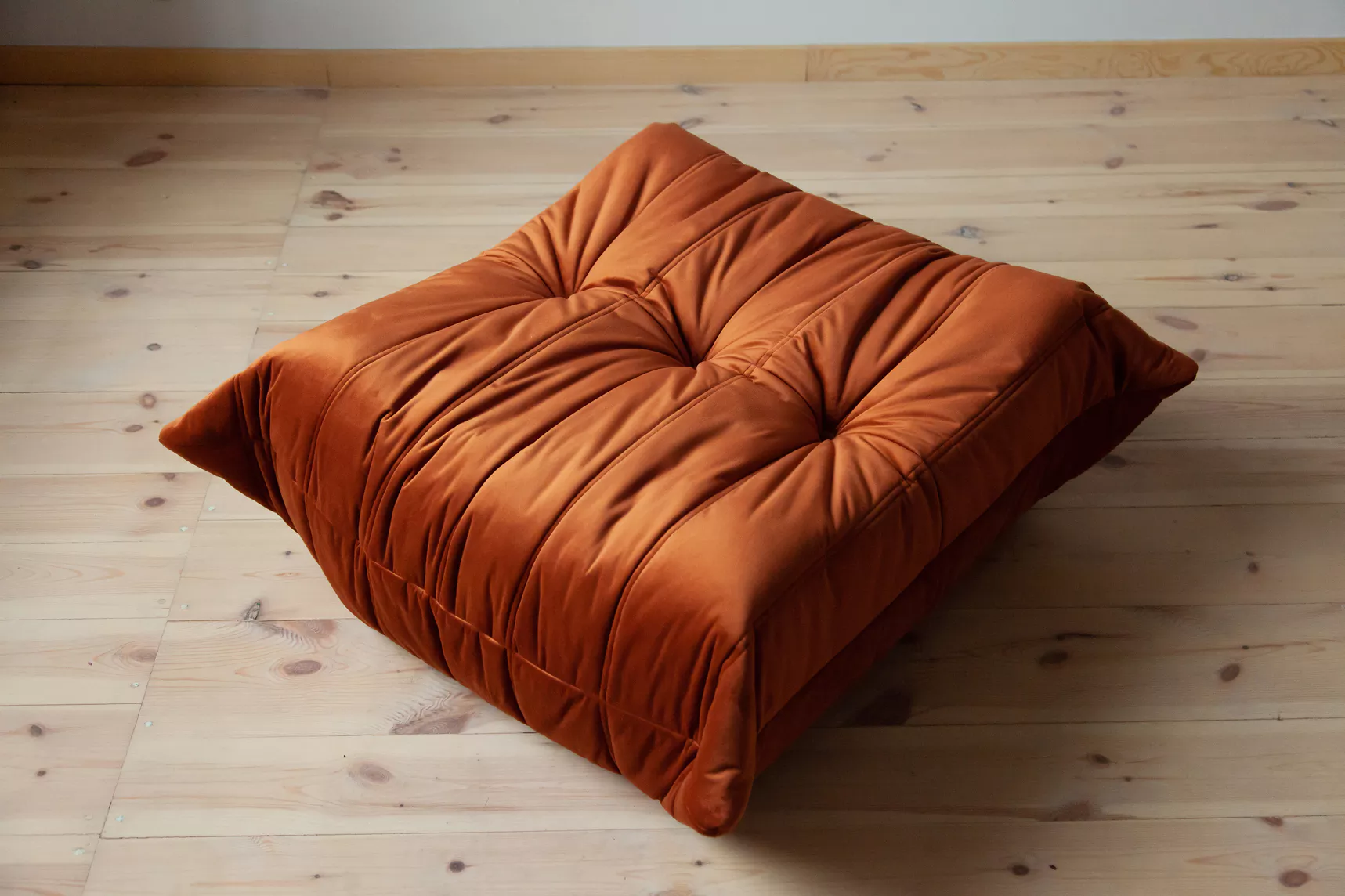 Togo Lounge Set 3-pc. Velvet Amber-Orange 7