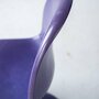 5x Vintage Verner Panton Stuhl Kunststoff Violett 6